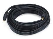 Monoprice 105591 25 Feet Premium Stereo Male to Stereo Female 22AWG Extension Cable Black