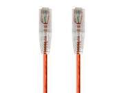 Monoprice SlimRun Cat6 28AWG UTP Ethernet Network Cable 0.5ft Orange