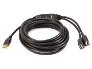 Monoprice 16ft 2 Port USB 2.0 A Male to A Female Active Extension Repeater Cable