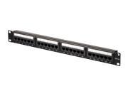 Monoprice Cat6A UTP 19 inch 1U Patch Panel 24 port