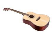 Monoprice Idyllwild Foothill Acoustic Guitar with Gig Bag Natural