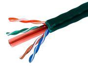 Monoprice 1000FT Cat6 Bulk Bare Copper Ethernet Cable UTP Solid Riser Rated CMR 23AWG Green Generic