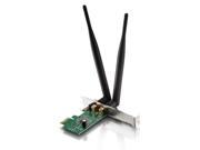 Monoprice Wireless 802.11 b g n 300 Mbps PCI E Adapter low profile bracket included