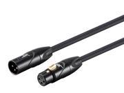 50ft Stage Right Series XLR Male to XLR Female 16AWG Cable Gold Plated [Microphone Interconnect]