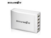 BlitzWolf 40W Smart 5 Port High Speed USB Charger With Power3S Technology US Plug US Stock