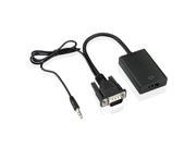 VGA To HDMI Output 1080P HD Audio TV AV HDTV Video Cable Converter Adapter For TV PC Laptop Monitor