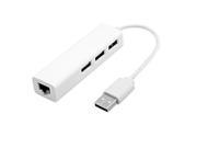 Combo USB 2.0 3.1 Type C USB C Multiple 3 Ports Hub with Ethernet Network LAN Adapter for Macbook Chromebook