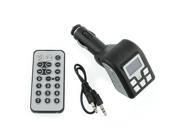 Bluetooth BT S006 Car MP3 Player FM Transmitter Modulator USB SD MMC With Remote Black