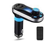 Wireless Multifunctional Bluetooth Handsfree Car Kit Adapter FM Transmitter Calling MP3 Player Dual USB Ports for Cellphones Charge