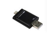 U disk Memory Stick Lightning Data USB 2.0 Compatibility With iPhone iPad Computer 16GB Black