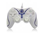 Wireless Gamepad Bluetooth Gaming Controller for Sony Playstation 3 PS3 White Blue