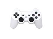 Bluetooth Wireless Dualshock PS3 Remote Game Gaming Controller Gamepad Consoles Joypad Joystick for Sony Playstation III with 6 Axis And Dual Vibration white