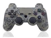 Premium Wireless Bluetooth Six Axis Dualshock Game Controller for Sony PlayStation 3 PS3 Camouflage Gray