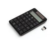 Wireless Numeric Keypad with calculator Febite Solar Power 29 Keys Number Pad Financial Accounting Calculator for laptop mac mackbook pro air compatible w