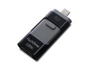 LINCOLN DIGITAL 32GB High Capacity 3 in 1 USB Flash Drive U Disk Lightning iStick for iPhone Computer and Android Phone