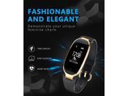 New S3 Lady Women Smart Wristband Heart Rate Monitor Girl Smart Band Bracelet Fitness Activity Female Smartwatch Decorations - Black & Grey