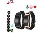 Smart Wristbands CK11S Smart Bracelet Blood Pressure Heart Rate Monitor Pedometer Fitness Band Smartwatch - Black