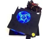 700W Gaming Two 2x 80MM Blue LED Fan Fans SATA PCI e Silent ATX Power Supply