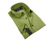 Coogi Luxe Men s Apple Green Button down Shirt 100% Cotton