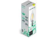 Luxrite LR21200 10 Pack LED Filament Candelabra Light Bulb 4 Watt Equivalent To 40w Incandescent Warm White 350 Lumens 2700K 15 000 Hour Life E12 Base UL