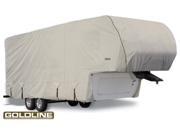 Goldline Fifth Wheel Trailer Cover Gray Fits 389 L x 106 W x 120 H