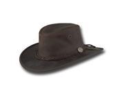 Barmah Hats Foldaway Bronco Leather Hat 1060BL 1060BR 1060RU