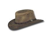 Barmah Hats Foldaway Bronco Leather Hat 1060BL 1060BR 1060RU