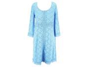 Alfani Womens 3 4 Sleeve Shift Dress Size M US Regular Floral Blue Nylon