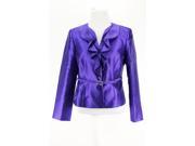 Kasper Womens Blazer Size 8 Petites Purple Polyester