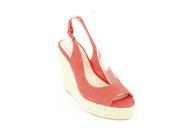 Dolce Vita Womens Espadrille Heels Size 8 US Red Leather