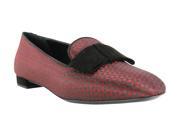 Emporio Armani Womens Shoes Flats Size 8 US 38 EU Red Suede