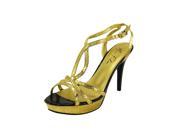 Marc Fisher Womens Toohot Heels Size 9.5 US Gold Man Made