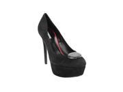 Emporio Armani Womens Stiletto Heels Size 7 US 37 EU Black Suede