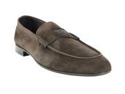 Emporio Armani Mens Moccasin Slippers Size 6 US Brown Leather