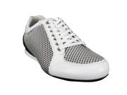 Emporio Armani Mens Sneakers Size 5 US White Calf Leather