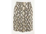 Anne Klein Womens Miniskirt Size 10 Regular Beige Polyester Blend