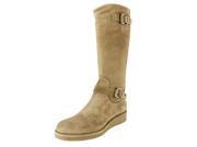Emporio Armani Womens Boots Size 6 US 36 EU Beige Suede