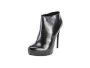 Emporio Armani Womens Ankle Boots Size 8.5 US 38.5 EU Black Leather