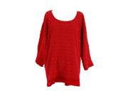 Alfani Womens Scoop Neck Sweater Size M US Regular Red Nylon