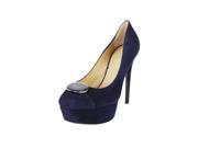 Emporio Armani Womens Stiletto Heels Size 10 US 40 EU Blue Suede