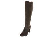 Emporio Armani Womens Knee High Boots Size 8 US 38 EU Brown Suede