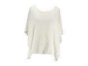 Alfani Womens Boat Neck Sweater Size L US Regular Ivory Polyester Blend