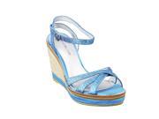 Bandolino Womens Espadrille Slippers Size 6.5 US Medium B M Blue Man Made