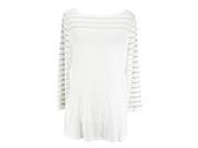 INC International Concepts Womens 3 4 Sleeve Basic T Shirt Size XL US Regular