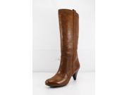 INC International Concepts Womens Mid Calf Boots Size 9.5 US Brown Leather