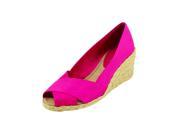 Lauren Ralph Lauren Womens Platform Heels Size 5.5 US Pink Canvas