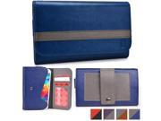 Cooper Cases TM Belt Clutch Universal 5 Smartphone Wallet Case in Blue Grey Belt Mount Strap; Credit Card ID Slots Slip Pocket; Dual Tone Design