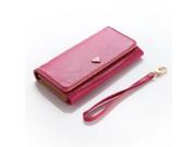 Cooper Cases TM Flirt Universal Smartphone Wallet Case in Hot Pink Detachable Wrist Strap Credit Card ID Slots Slip Pocket Zipper Coin Purse