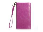 Cooper Cases TM Flirt Universal Smartphone Wallet Case in Purple Detachable Wrist Strap Credit Card ID Slots Slip Pocket Zipper Coin Purse