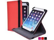 Cooper Cases TM Infinite S360 Universal 7 8 Tablet Folio Case in Red Universal Fit 360 Degree Rotating Stand Feature Synthetic Cover Elastic Strap Clo